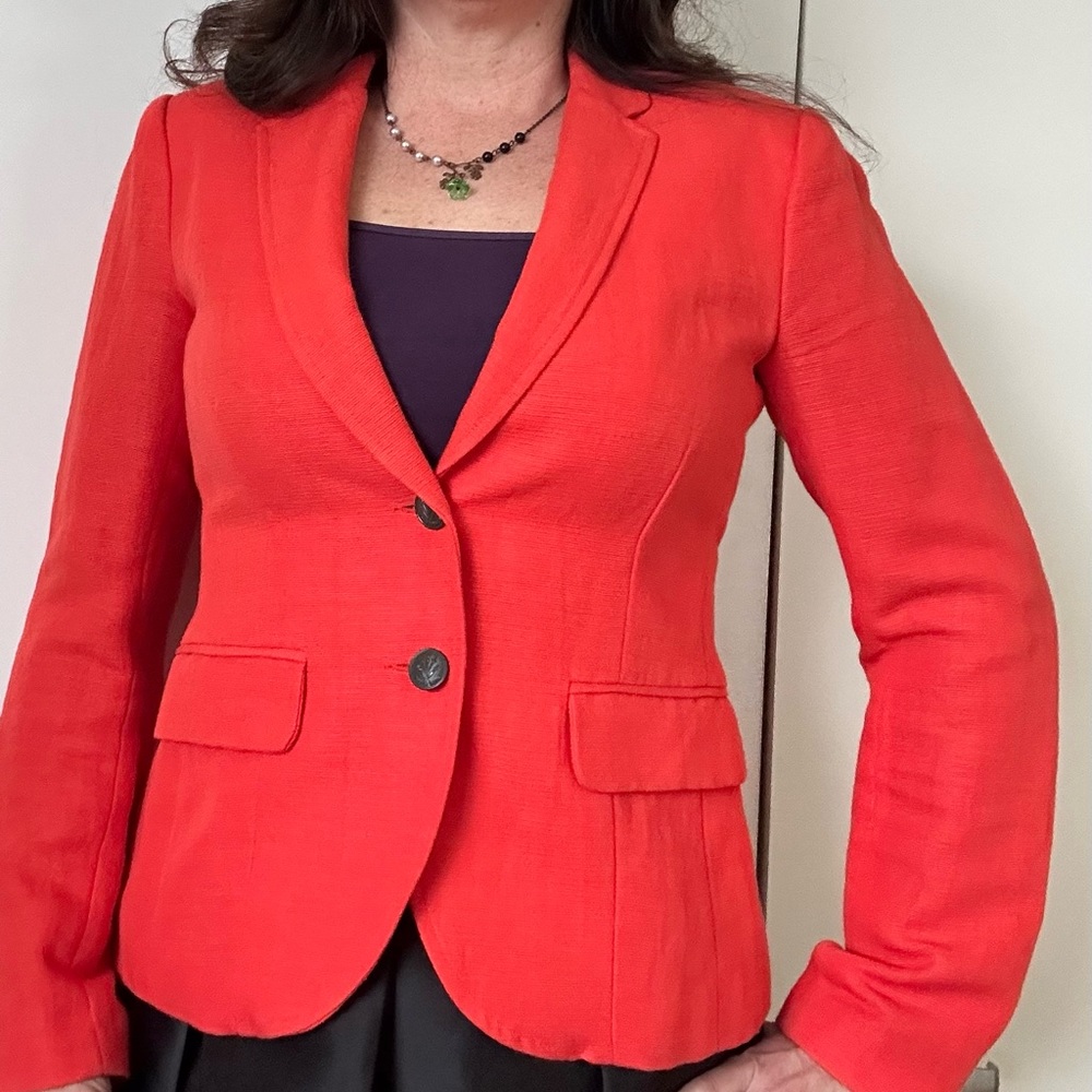 Rag & Bone Bailey Twill Jacket Orange Blazer size 4